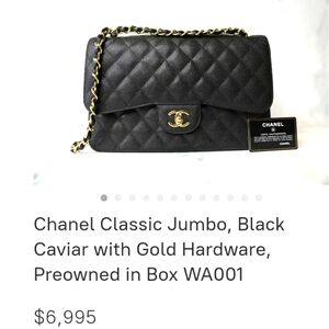 Authentic chanel purse